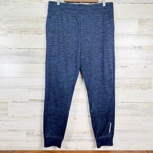 Balance Collection Mens Joggers Sweatpants Blue Heather Athletic Training Size L
